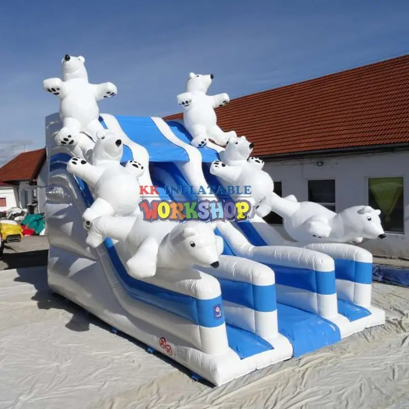 KK INFLATABLE slide combination inflatable slide colorful for swimming pool 3