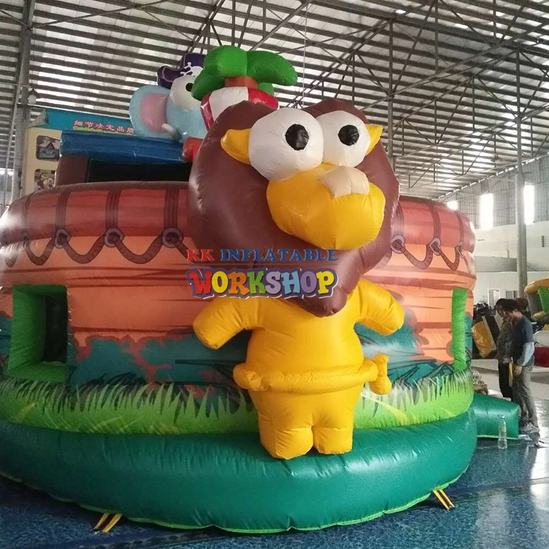 Adventure Galley Single Lane Dry Inflatable Slide Jumper , Kids Pirate Ship Bouncy Slide 1