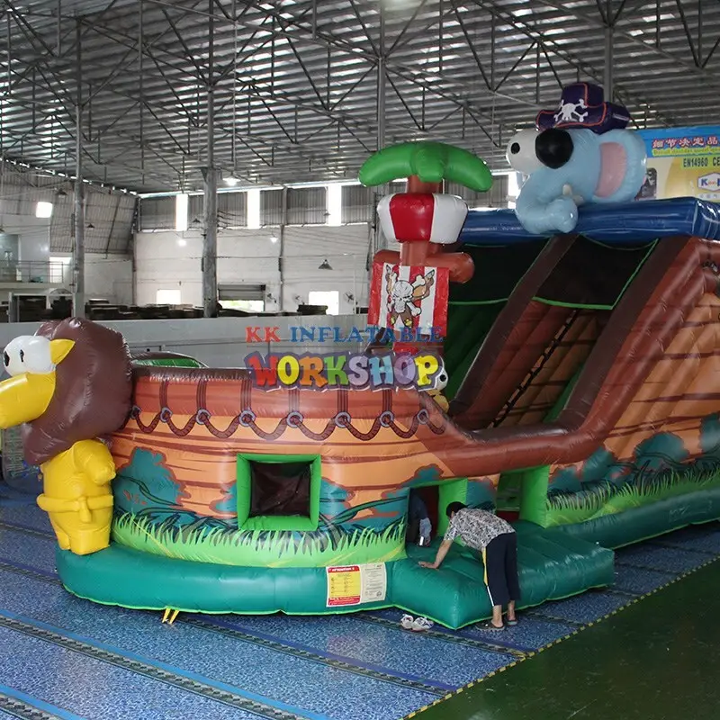KK INFLATABLE bounce house inflatable playground colorful for amusement park 2