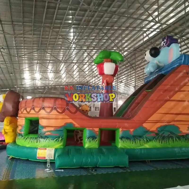 KK INFLATABLE bounce house inflatable playground colorful for amusement park 4