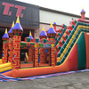 Outdoor Magic Castle Inflatable Bouncer With Slide, Mickey Theme Inflatable Slide Playground 2