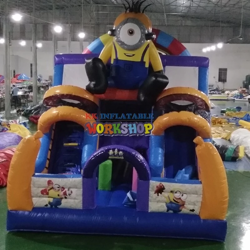 KK INFLATABLE truck blow up water slide manufacturer for paradise 2