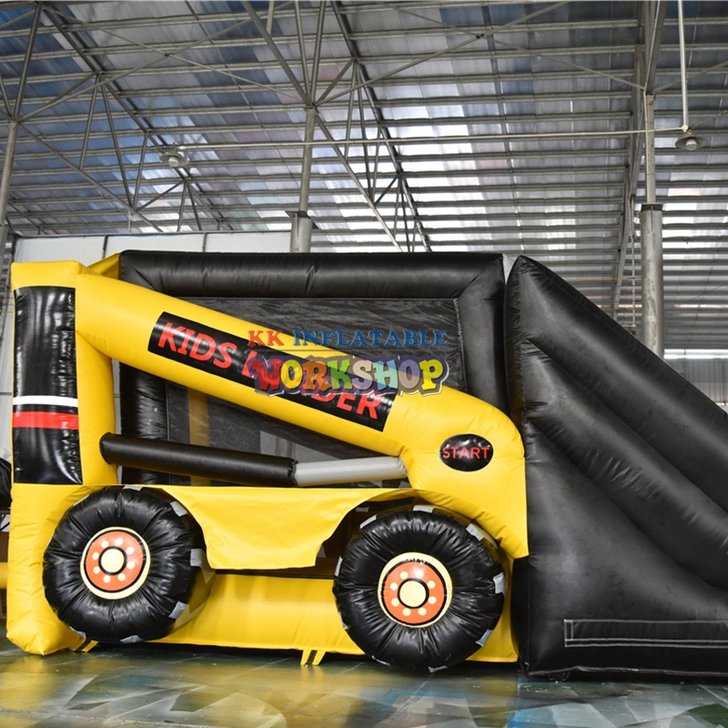 Car theme inflatable slide jumping bouncer 1