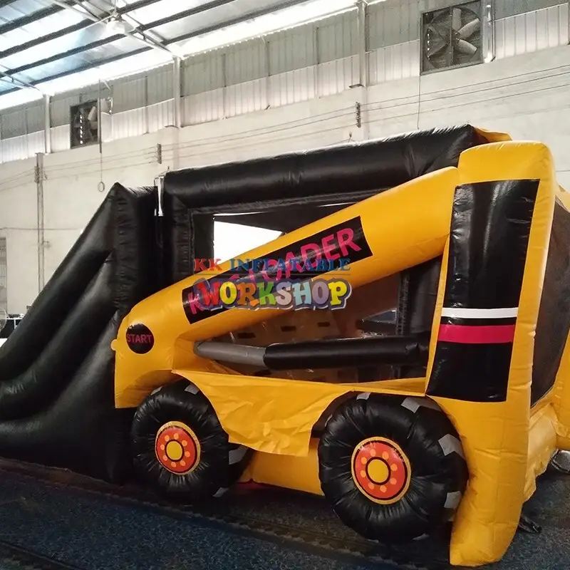 creative inflatable slide fire truck shape various styles for parks 3