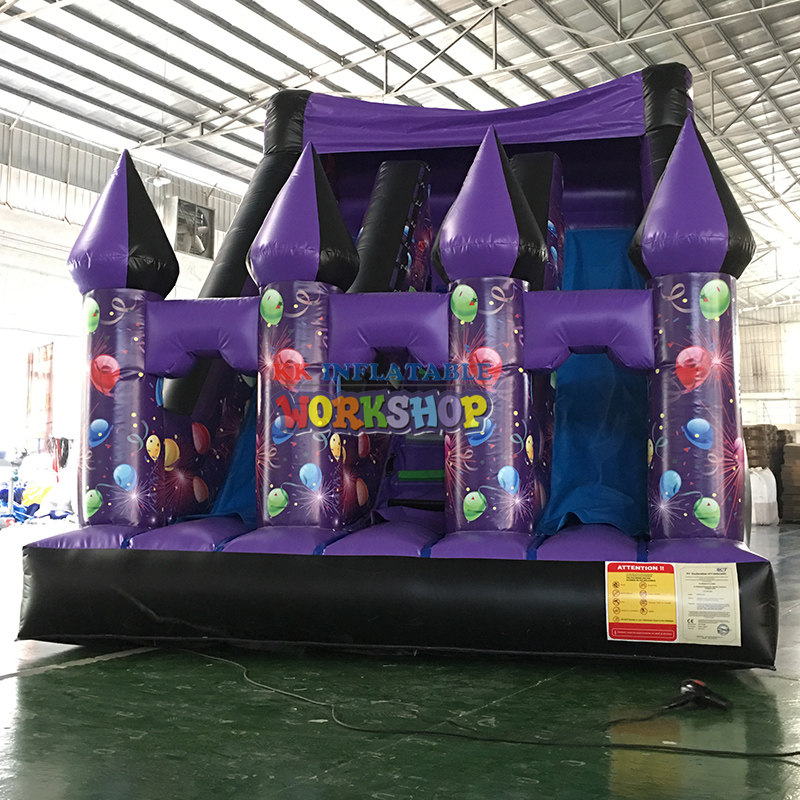 Glissière de château gonflable d'occasion, ballon à Air en PVC, impression numérique complète, glissière sèche gonflable pour bébé 5