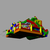 Combo de tobogán inflable con grifo personalizado 4