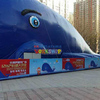 Parc gonflable d'île de baleine de PVC pour le parc d'enfants 2
