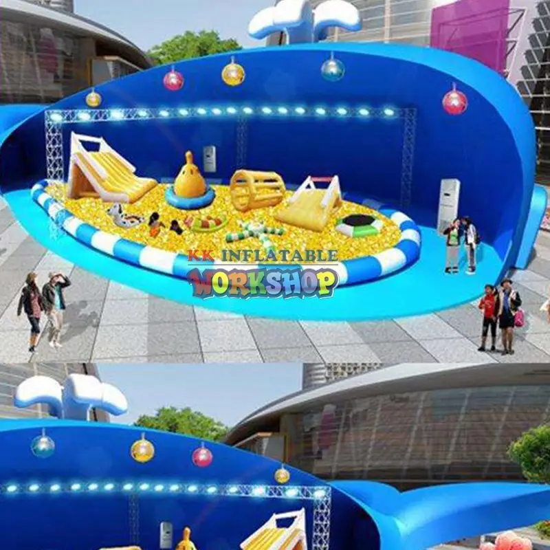 KK INFLATABLE bounce house inflatable play center manufacturer for playground 4