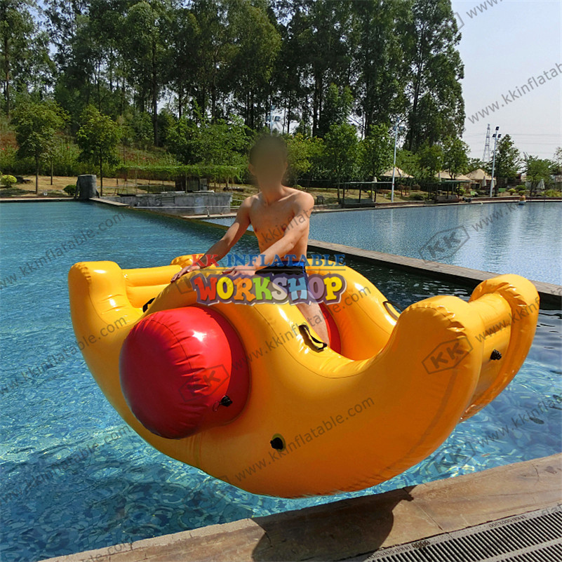 Swimmer Swimming Pool 0.9mm PVC Tarpaulin Inflatable Floating Water Totter Toys For Kids Rocker See-saw Float Lounge 1