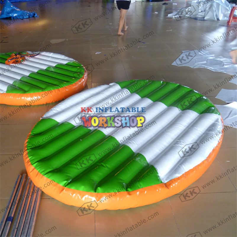 Swimmer Swimming Pool 0.9mm PVC Tarpaulin Inflatable Floating Water Totter Toys For Kids Rocker See-saw Float Lounge 4