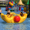 Swimmer Swimming Pool 0.9mm PVC Tarpaulin Inflatable Floating Water Totter Toys For Kids Rocker See-saw Float Lounge 6