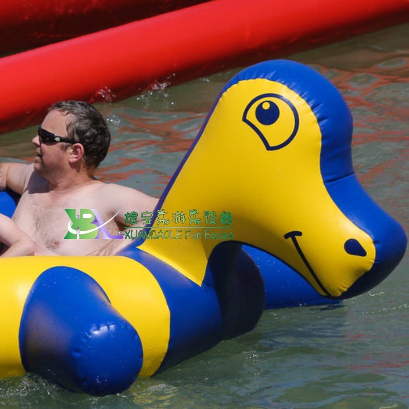 New Seahorse Inflatable Pool Float Bed PVC Water Floating Inflatable Floating Row Bed 3