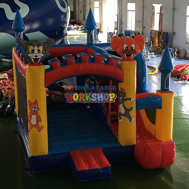 5x5m inflatable combo bounce house bouncer slide Jump & Splash Combo Castle Bounce House 1
