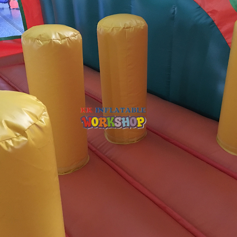 Mini Jungle Inflatable Bouncer Combo – All-in-One Jumping House & Dry Slide for Backyard 6