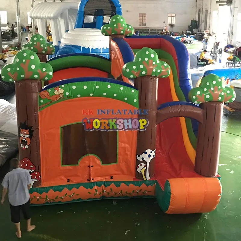 KK INFLATABLE cartoon inflatable combo wholesale for amusement park 2