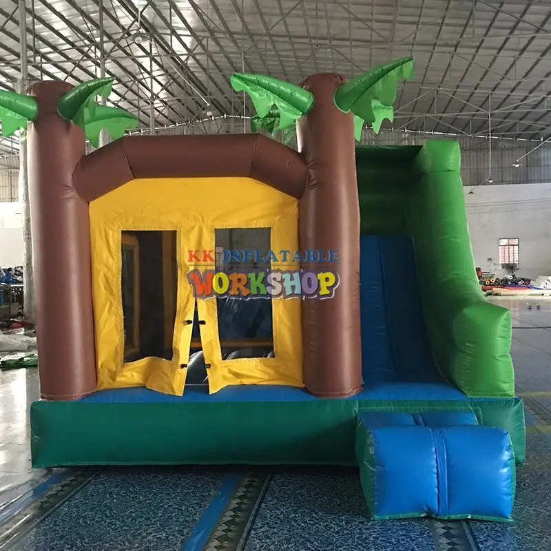 bouncing inflatable playground colorful for kids 3