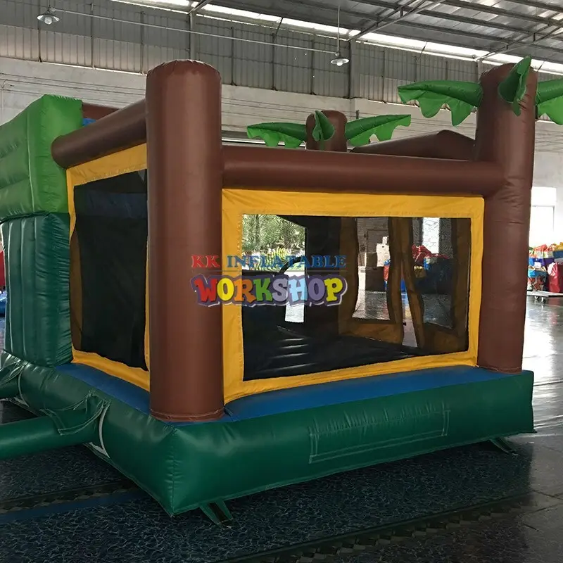 bouncing inflatable playground colorful for kids 4