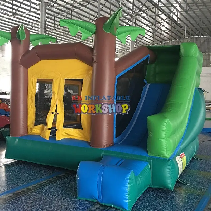 jump bed commercial inflatable water slides transparent pig for playground KK INFLATABLE 3