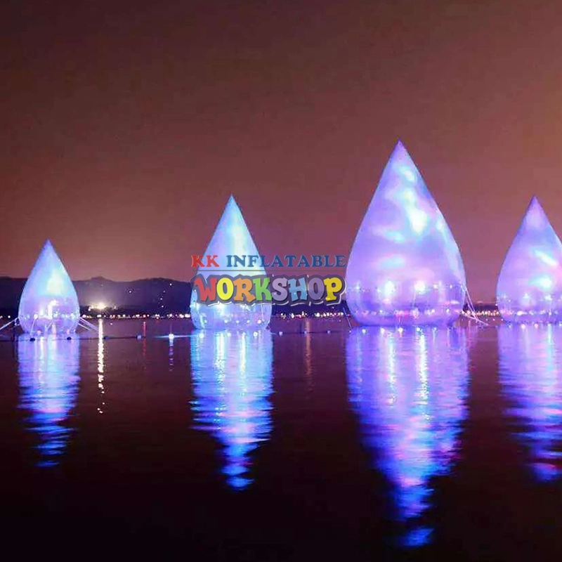 inflatable waterdrop of Transparency with Light  use the Lake and Sea 1