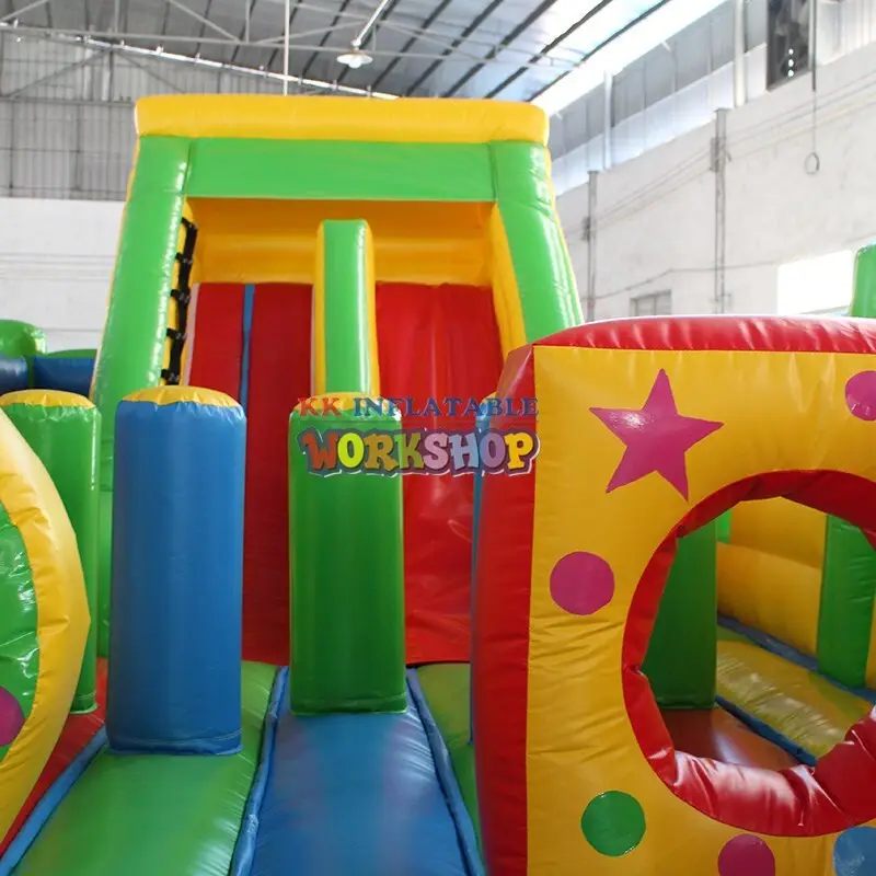 KK INFLATABLE creative bouncy castle with slide various styles for playground 4
