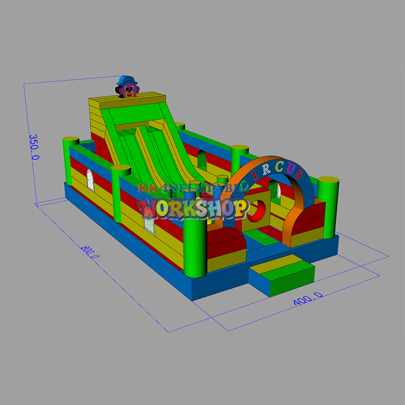 KK INFLATABLE tarpaulin inflatable combo wholesale for christmas 2