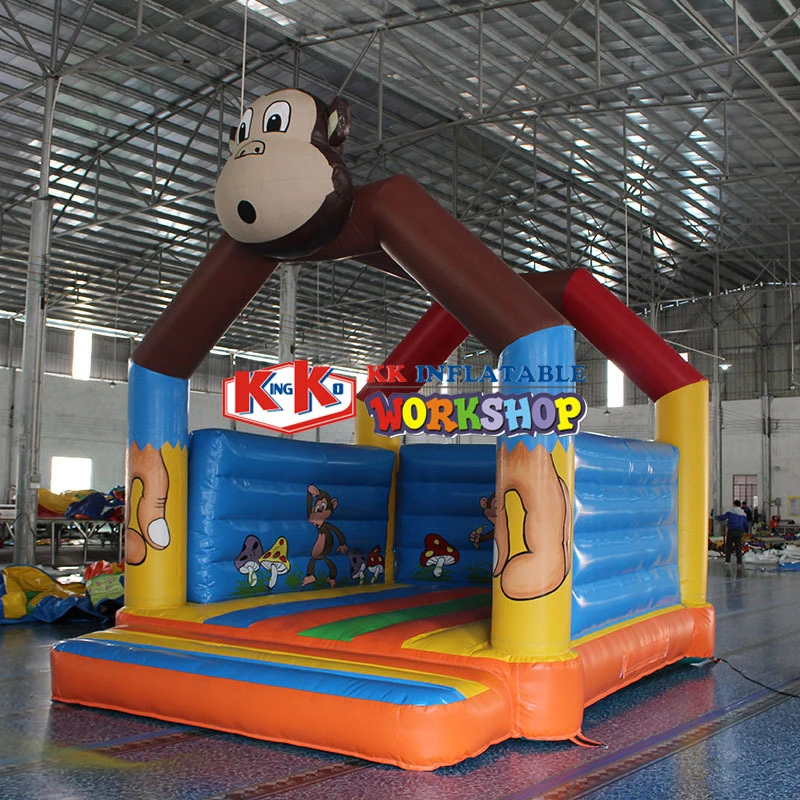 Monkey Cartoon Bounce House - Commercial Kids’ Jumping Bed for Playgrounds & Events 1