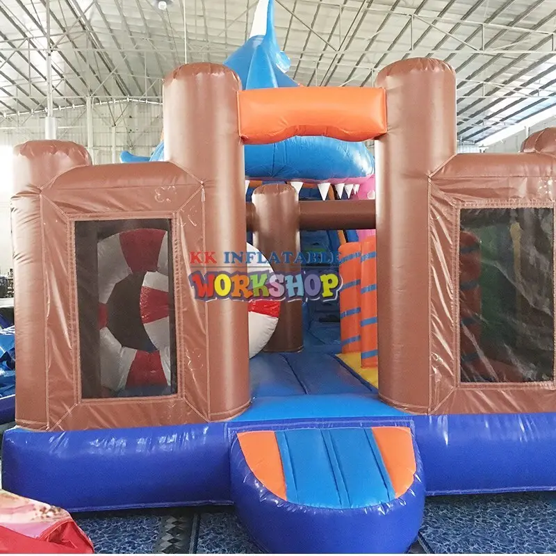 big water slides truck for exhibition KK INFLATABLE 3