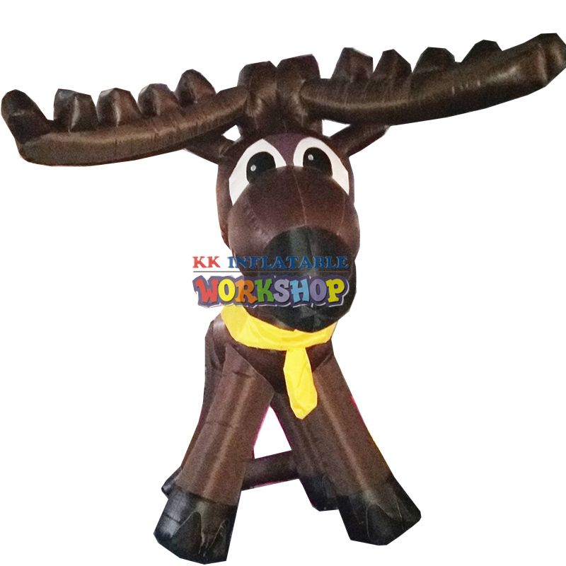 Modelo navideño inflable personalizado comercial de Papá Noel 5