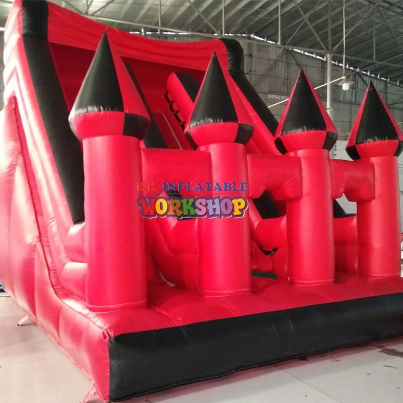 0.55mm PVC tarpaulin inflatable castle slide, indoor smaller bounce slide 1
