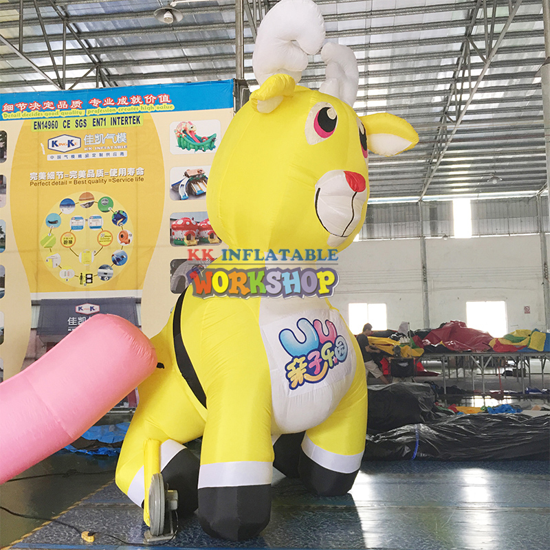 Inflable blando ambiental, ciervo saltador, juguetes, alce inflable 5