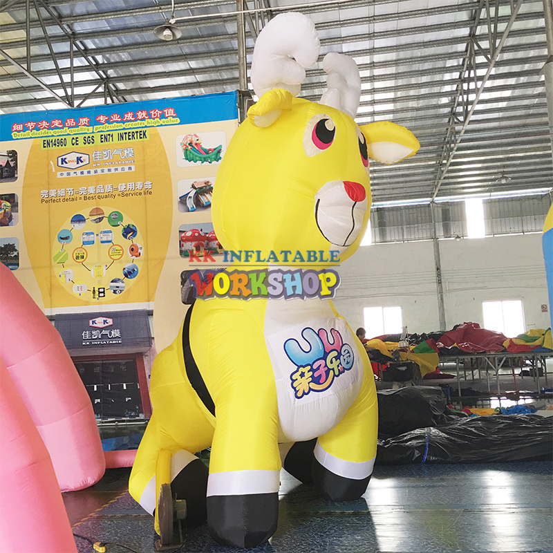 Inflable blando ambiental, ciervo saltador, juguetes, alce inflable 1