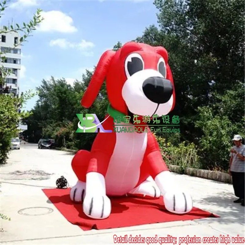 Chien gonflable de modèle animal de bande dessinée gonflable 7