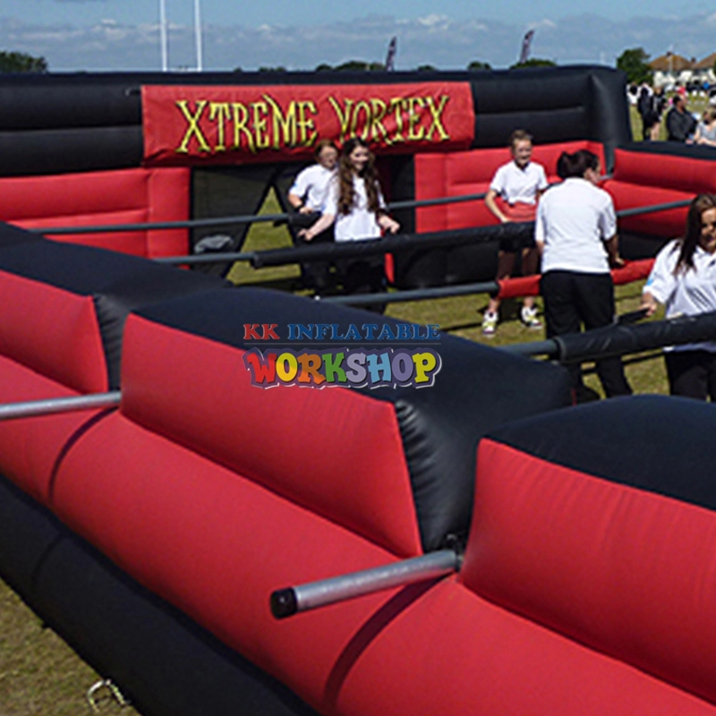 Popular Inflatable Table Football Field , Giant Outdoor Inflatable Human Table Football Games 1