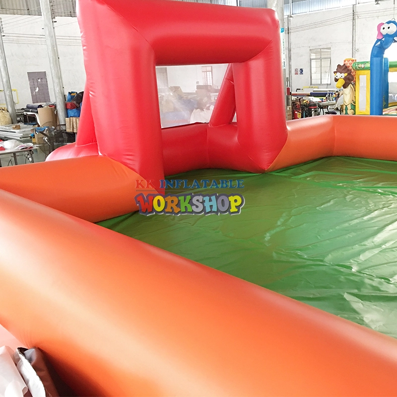 mini inflatable soap football court water football field game inflatable soccer area 1