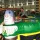 long inflatable rock climbing wall trampoline for for amusement park KK INFLATABLE 6