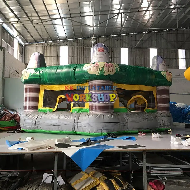 KK INFLATABLE funny kids climbing wall wholesale for training game 6
