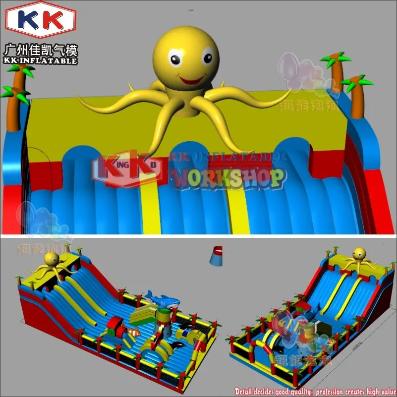 KK INFLATABLE trampoline inflatable castle factory direct for playground 4