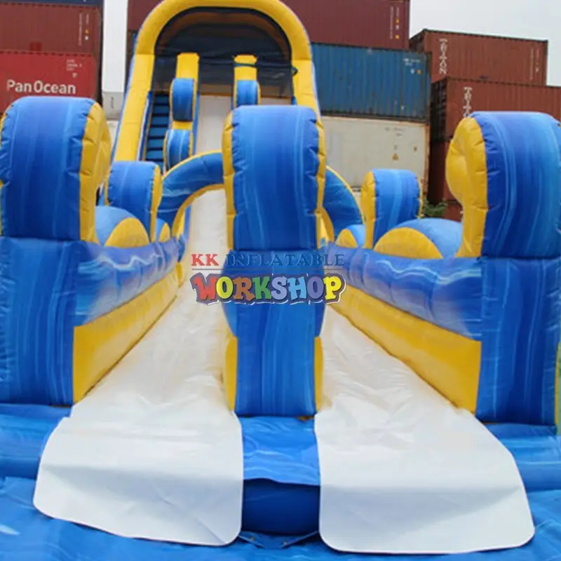 KK INFLATABLE heavy duty bouncy slide manufacturer for parks 4