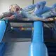 KK INFLATABLE fire truck shape kids water slide manufacturer for playground 2
