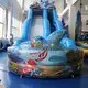 KK INFLATABLE fire truck shape kids water slide manufacturer for playground 3
