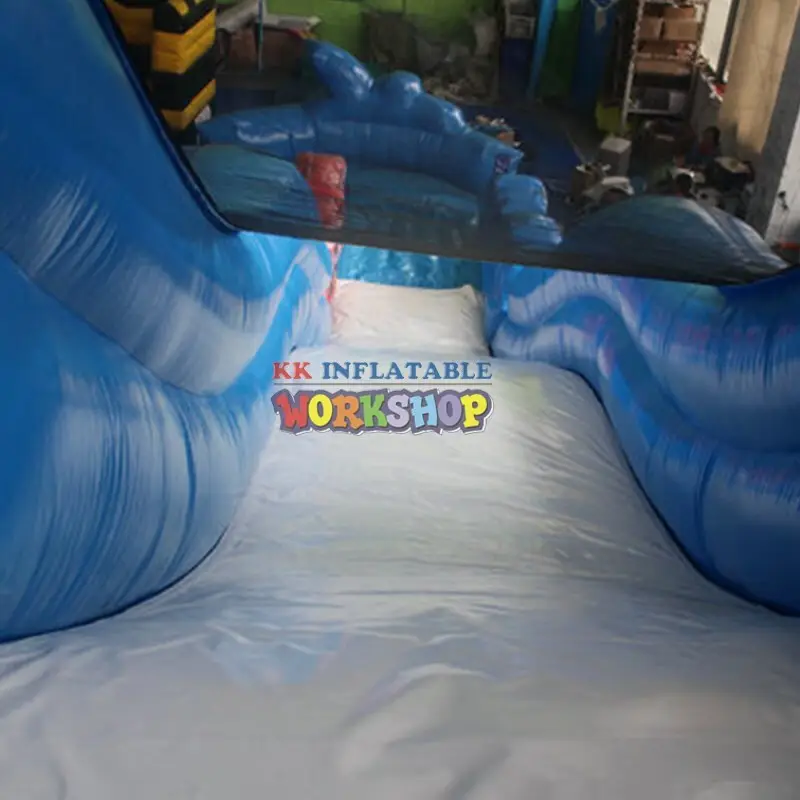 KK INFLATABLE fire truck shape kids water slide manufacturer for playground 4