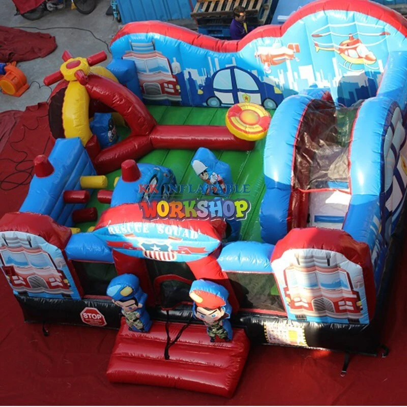 KK INFLATABLE funny obstacle course for kids supplier for adventure 2