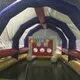 KK INFLATABLE quality kids climbing wall trampoline for paradise 4