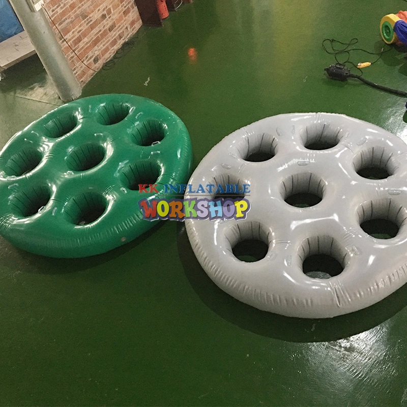 OEM PVC Tarpaulin Inflatable Running Sport Games With Many Round Hole Obstacles 1