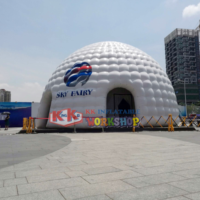 Outdoor giant inflatable igloo advertising tent 1