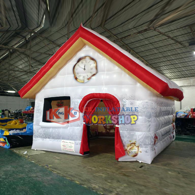 Children's tent, Full printing PVC inflatable Santa house 1