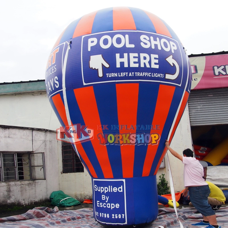 Rooftop hot air balloon shape Inflatable cold air balloon/ ground inflatable advertising balloon 1