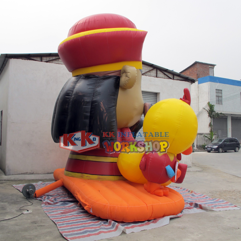 Modelo inflable del dios de la riqueza de los fabricantes chinos 2