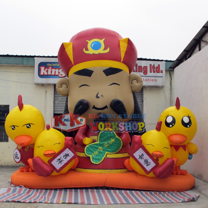 Modelo inflable del dios de la riqueza de los fabricantes chinos 1