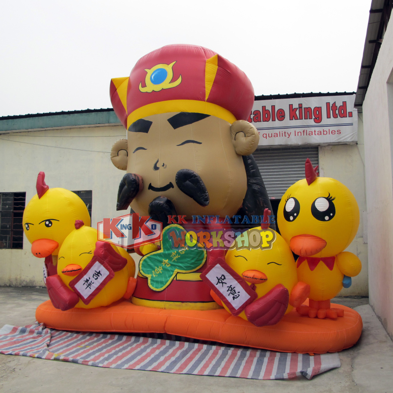 Modelo inflable del dios de la riqueza de los fabricantes chinos 4